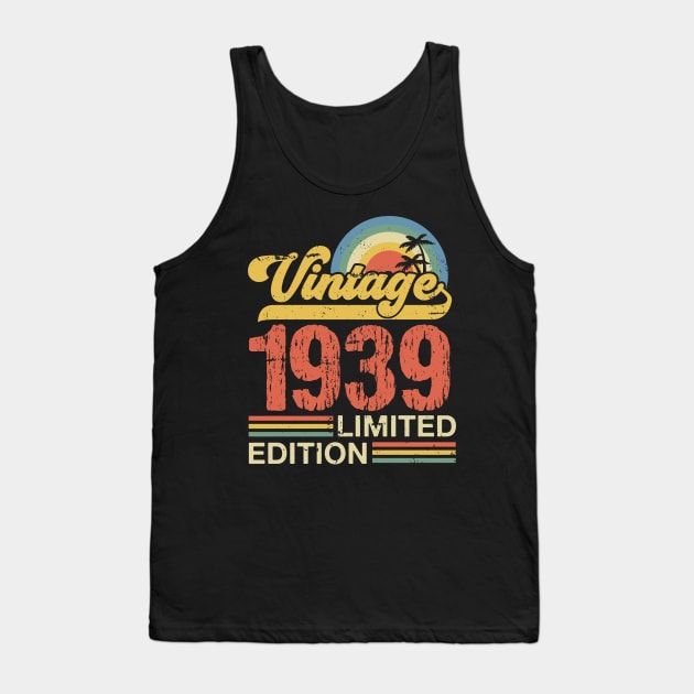 Retro vintage 1939 limited edition Tank Top by Crafty Pirate 